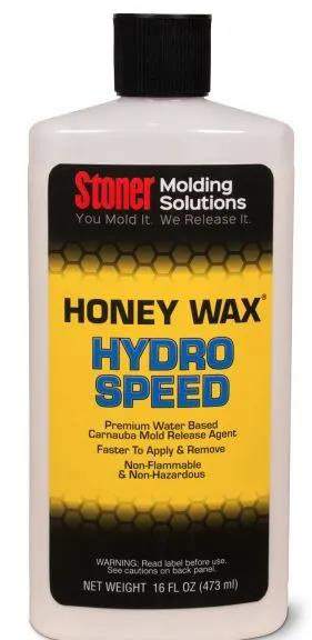 Stoner HoneyWax®Hydro Speed是一種高固含量的水性乳液，不含任何溶劑，旨在代替?zhèn)鹘y(tǒng)的高級涂蠟作為復(fù)合材料行業(yè)中的脫模劑。